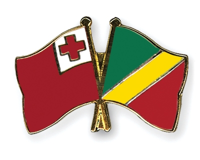 Fahnen Pins Tonga Kongo-Republik