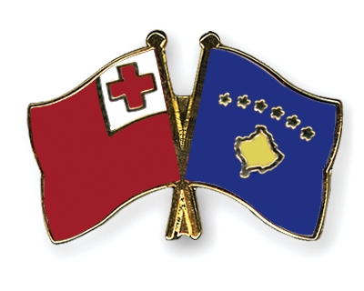 Fahnen Pins Tonga Kosovo