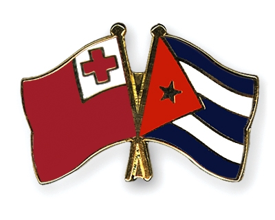 Fahnen Pins Tonga Kuba