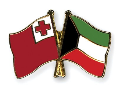 Fahnen Pins Tonga Kuwait