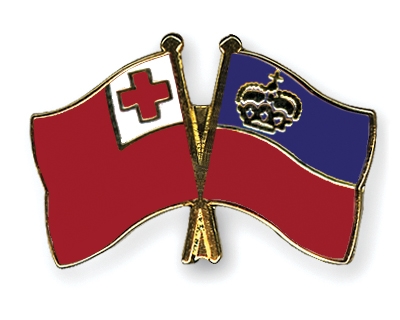 Fahnen Pins Tonga Liechtenstein