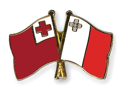 Fahnen Pins Tonga Malta
