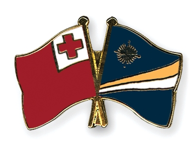 Fahnen Pins Tonga Marshallinseln