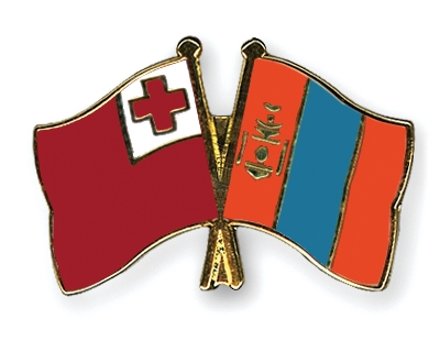 Fahnen Pins Tonga Mongolei