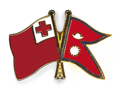 Fahnen Pins Tonga Nepal