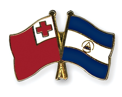 Fahnen Pins Tonga Nicaragua