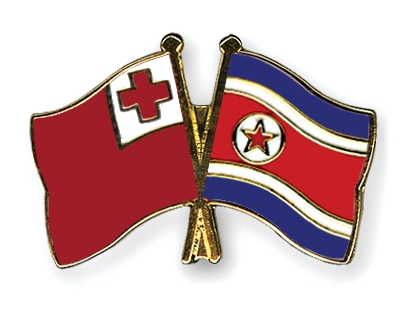 Fahnen Pins Tonga Nordkorea