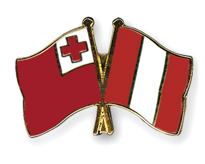 Fahnen Pins Tonga Peru