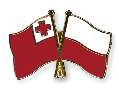 Fahnen Pins Tonga Polen