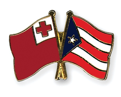 Fahnen Pins Tonga Puerto-Rico