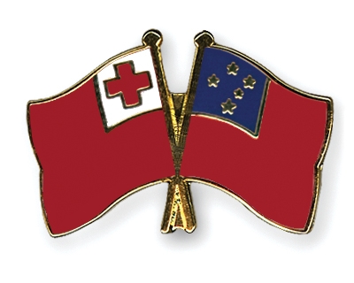 Fahnen Pins Tonga Samoa