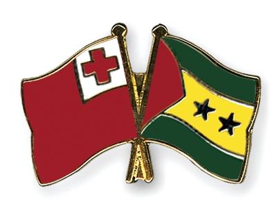 Fahnen Pins Tonga Sao-Tome-und-Principe
