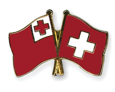 Fahnen Pins Tonga Schweiz