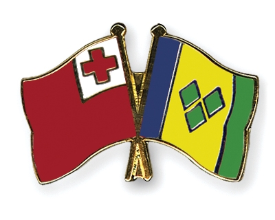 Fahnen Pins Tonga St-Vincent-und-die-Grenadinen