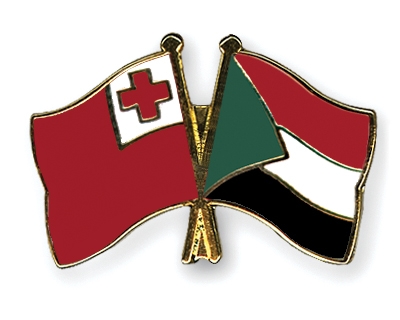 Fahnen Pins Tonga Sudan