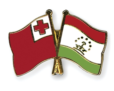 Fahnen Pins Tonga Tadschikistan