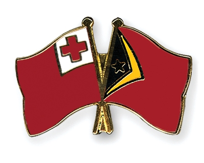 Fahnen Pins Tonga Timor-Leste