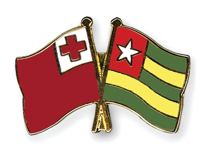 Fahnen Pins Tonga Togo