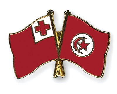Fahnen Pins Tonga Tunesien