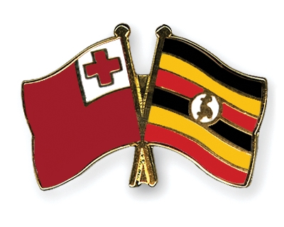 Fahnen Pins Tonga Uganda