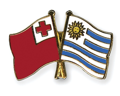 Fahnen Pins Tonga Uruguay