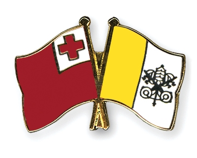 Fahnen Pins Tonga Vatikanstadt