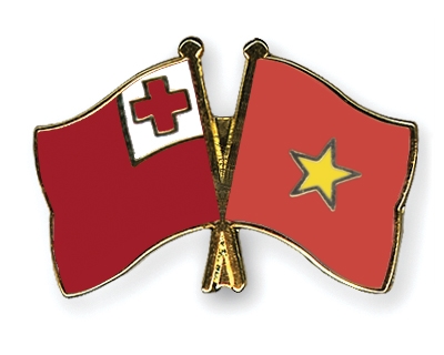 Fahnen Pins Tonga Vietnam