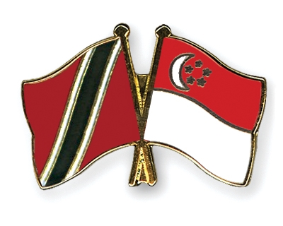 Fahnen Pins Trinidad-und-Tobago Singapur