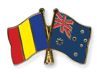 Fahnen Pins Tschad Australien