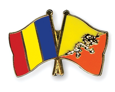 Fahnen Pins Tschad Bhutan