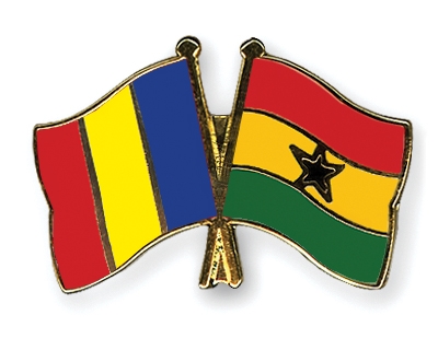 Fahnen Pins Tschad Ghana