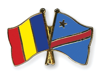 Fahnen Pins Tschad Kongo-Demokratische-Republik