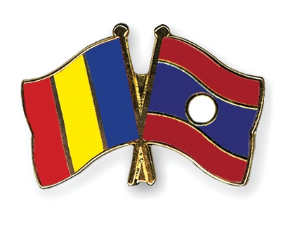 Fahnen Pins Tschad Laos