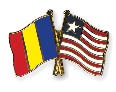 Fahnen Pins Tschad Liberia