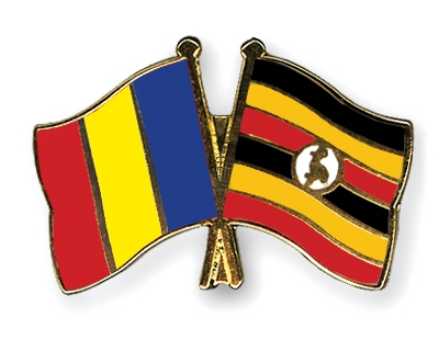 Fahnen Pins Tschad Uganda