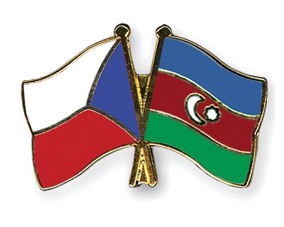 Fahnen Pins Tschechische-Republik Aserbaidschan