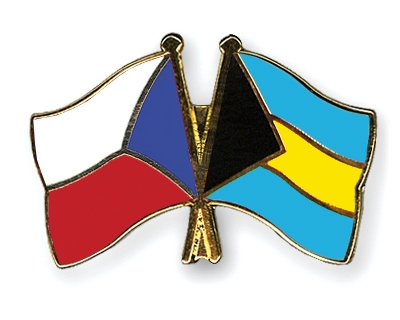 Fahnen Pins Tschechische-Republik Bahamas