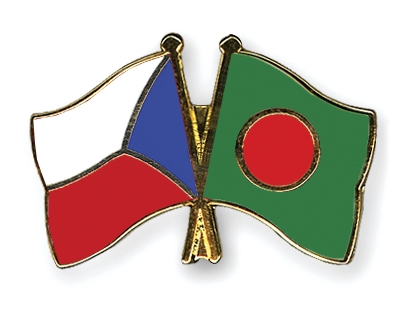 Fahnen Pins Tschechische-Republik Bangladesch