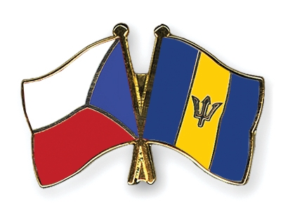 Fahnen Pins Tschechische-Republik Barbados