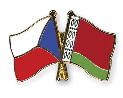 Fahnen Pins Tschechische-Republik Belarus