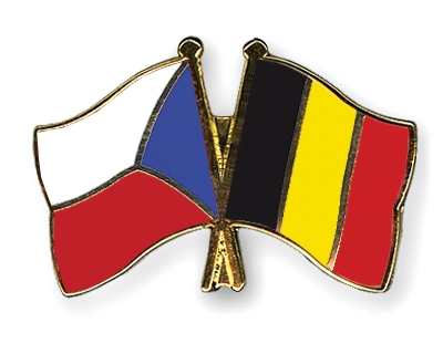 Fahnen Pins Tschechische-Republik Belgien
