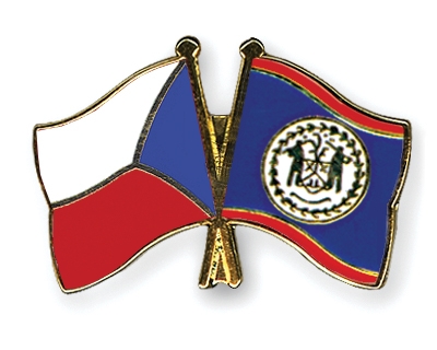 Fahnen Pins Tschechische-Republik Belize