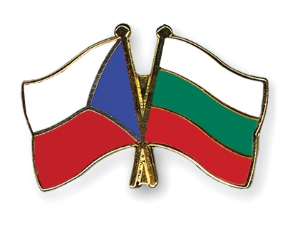 Fahnen Pins Tschechische-Republik Bulgarien