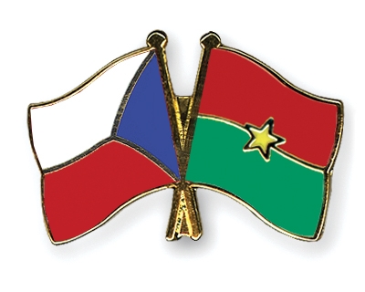 Fahnen Pins Tschechische-Republik Burkina-Faso