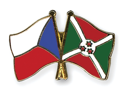 Fahnen Pins Tschechische-Republik Burundi