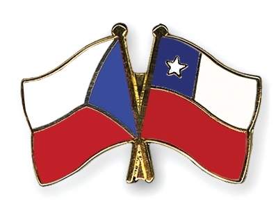 Fahnen Pins Tschechische-Republik Chile