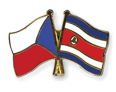 Fahnen Pins Tschechische-Republik Costa-Rica
