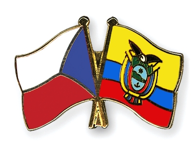 Fahnen Pins Tschechische-Republik Ecuador