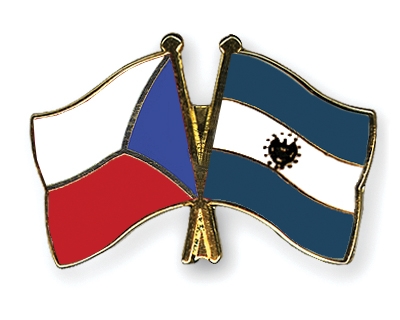 Fahnen Pins Tschechische-Republik El-Salvador