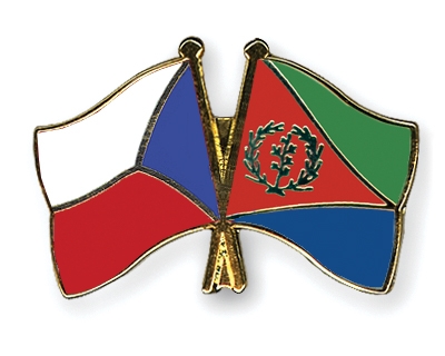 Fahnen Pins Tschechische-Republik Eritrea